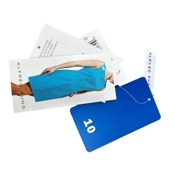 Alfred Sung Eyelet Sleeveless Shift Dress NWT - Picture 11 of 12